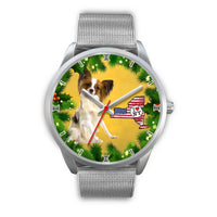 Cute Papillon Dog New York Christmas Special Wrist Watch-Free Shipping - Deruj.com