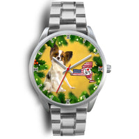 Cute Papillon Dog New York Christmas Special Wrist Watch-Free Shipping - Deruj.com