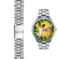 Cute Papillon Dog New York Christmas Special Wrist Watch-Free Shipping - Deruj.com