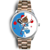 Maine Coon Cat California Christmas Special Wrist Watch-Free Shipping - Deruj.com