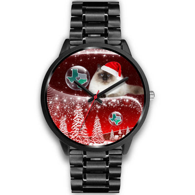 Birman Cat Texas Christmas Special Wrist Watch-Free Shipping - Deruj.com