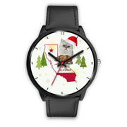 Exotic Shorthair Cat California Christmas Special Wrist Watch-Free Shipping - Deruj.com