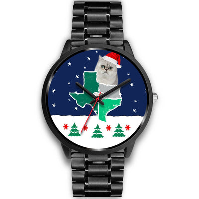 Exotic Shorthair Cat Texas Christmas Special Wrist Watch-Free Shipping - Deruj.com