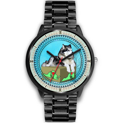 Alaskan Malamute Dog Virginia Christmas Special Wrist Watch-Free Shipping - Deruj.com