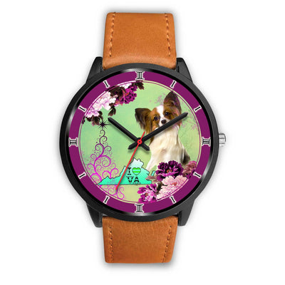 Papillon Dog Virginia Christmas Special Wrist Watch-Free Shipping - Deruj.com