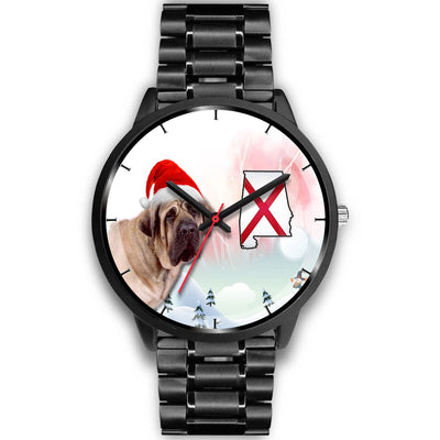 English Mastiff Dog Alabama Christmas Special Wrist Watch-Free Shipping - Deruj.com