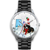 Entlebucher Mountain Dog Alabama Christmas Special Wrist Watch-Free Shipping - Deruj.com