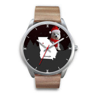West Highland White Terrier (Westie) Georgia Christmas Special Wrist Watch-Free Shipping - Deruj.com