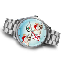 French Bulldog Alabama Christmas Special Silver Wrist Watch-Free Shipping - Deruj.com