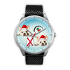 French Bulldog Alabama Christmas Special Silver Wrist Watch-Free Shipping - Deruj.com