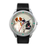 Lovely Brittany Dog Christmas Michigan Christmas Special Wrist Watch-Free Shipping - Deruj.com