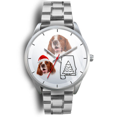 Irish Red and White Setter Alabama Christmas Wrist Watch-Free Shipping - Deruj.com