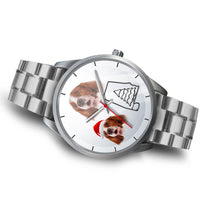 Irish Red and White Setter Alabama Christmas Wrist Watch-Free Shipping - Deruj.com