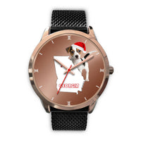 Jack Russell Terrier Georgia Christmas Special Wrist Watch-Free Shipping - Deruj.com