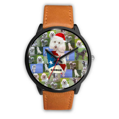 Poodle Dog Georgia Christmas Special Wrist Watch-Free Shipping - Deruj.com