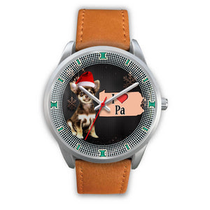 Cute Chihuahua Dog Pennsylvania Christmas Special Wrist Watch-Free Shipping - Deruj.com