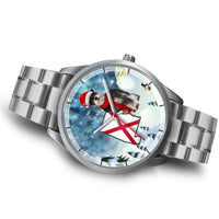 Miniature Schnauzer Alabama Christmas Special Wrist Watch-Free Shipping - Deruj.com