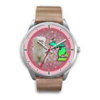 Cute Meltese Dog Michigan Christmas Special Wrist Watch-Free Shipping - Deruj.com