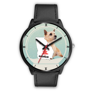 Norwich Terrier Georgia Christmas Special Wrist Watch-Free Shipping - Deruj.com