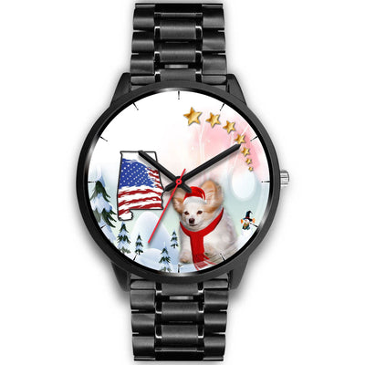 Papillon Dog Alabama Christmas Special Wrist Watch-Free Shipping - Deruj.com
