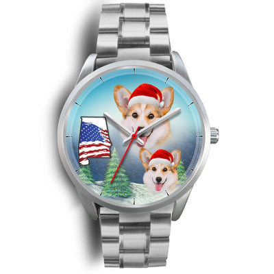 Pembroke Welsh Corgi Alabama Christmas Wrist Watch-Free Shipping - Deruj.com