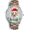 Cute Pembroke Welsh Corgi Christmas Wrist Watch-Free Shipping - Deruj.com