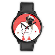 English Mastiff Dog Georgia Christmas Special Wrist Watch-Free Shipping - Deruj.com