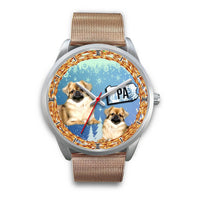 Graceful Pekingese Dog Pennsylvania Christmas Special Wrist Watch-Free Shipping - Deruj.com