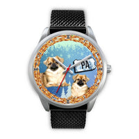 Graceful Pekingese Dog Pennsylvania Christmas Special Wrist Watch-Free Shipping - Deruj.com