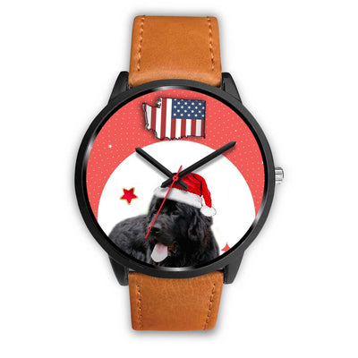 Newfoundland Dog Washington Christmas Special Wrist Watch-Free Shipping - Deruj.com