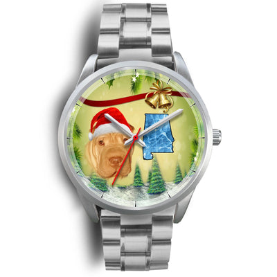 Shar Pei Alabama Christmas Special Wrist Watch-Free Shipping - Deruj.com