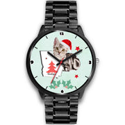 American Shorthair Cat Georgia Christmas Special Wrist Watch-Free Shipping - Deruj.com