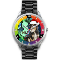 Lovely Australian Shepherd Dog New Jersey Christmas Special Wrist Watch-Free Shipping - Deruj.com