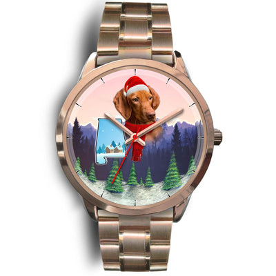 Cute Vizsla Alabama Christmas Special Wrist Watch-Free Shipping - Deruj.com