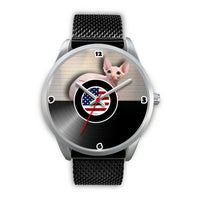 Sphynx Cat Christmas Special Silver Wrist Watch-Free Shipping - Deruj.com