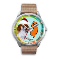 Cute Cavalier King Charles Spaniel Dog New Jersey Christmas Special Wrist Watch-Free Shipping - Deruj.com