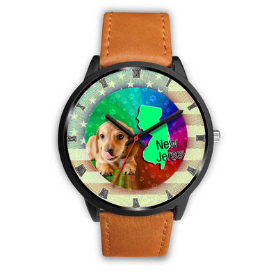 Cute Dachshund Puppy New Jersey Christmas Special Wrist Watch-Free Shipping - Deruj.com
