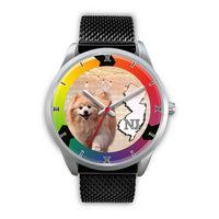Lovely Pomeranian Dog New Jersey Christmas Special Wrist Watch-Free Shipping - Deruj.com
