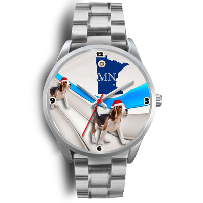 Beagle Dog Minnesota Christmas Special Wrist Watch-Free Shipping - Deruj.com