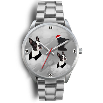 Boston Terrier Minnesota Christmas Special Wrist Watch-Free Shipping - Deruj.com