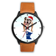 Bulldog Dog Minnesota Christmas Special Wrist Watch-Free Shipping - Deruj.com