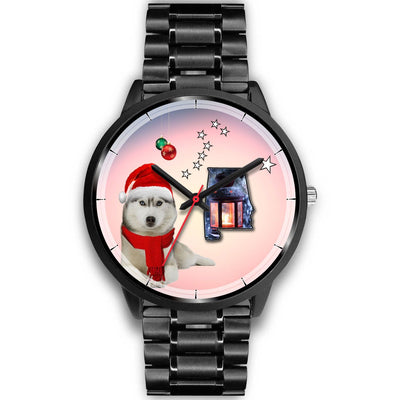 Cute Siberian Husky Alabama Christmas Special Wrist Watch-Free Shipping - Deruj.com