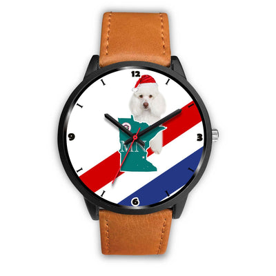 Poodle Dog Minnesota Christmas Special Wrist Watch-Free Shipping - Deruj.com
