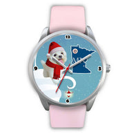 Maltese dog Minnesota Christmas Special Wrist Watch-Free Shipping - Deruj.com