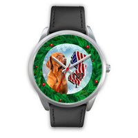 Lovely Vizsla Dog New Jersey Christmas Special Wrist Watch-Free Shipping - Deruj.com