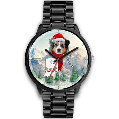 Australian Shepherd Indiana Christmas Special Wrist Watch-Free Shipping - Deruj.com
