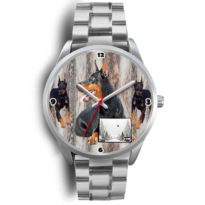 Doberman Pinscher Colorado Christmas Special Wrist Watch-Free Shipping - Deruj.com