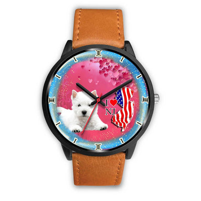 Cute West Highland White Terrier (Westie) New Jersey Christmas Special Wrist Watch-Free Shipping - Deruj.com