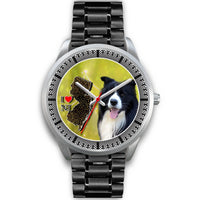 Lovely Border Collie Dog New Jersey Christmas Special Wrist Watch-Free Shipping - Deruj.com