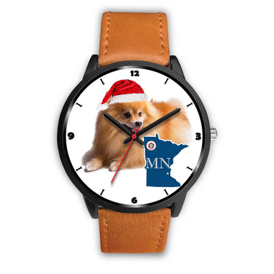 Pomeranian Dog Minnesota Christmas Special Wrist Watch-Free Shipping - Deruj.com